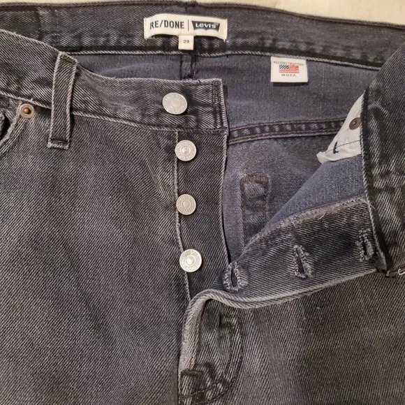 *Rare* Re/Done Levi's Black Denim Jeans